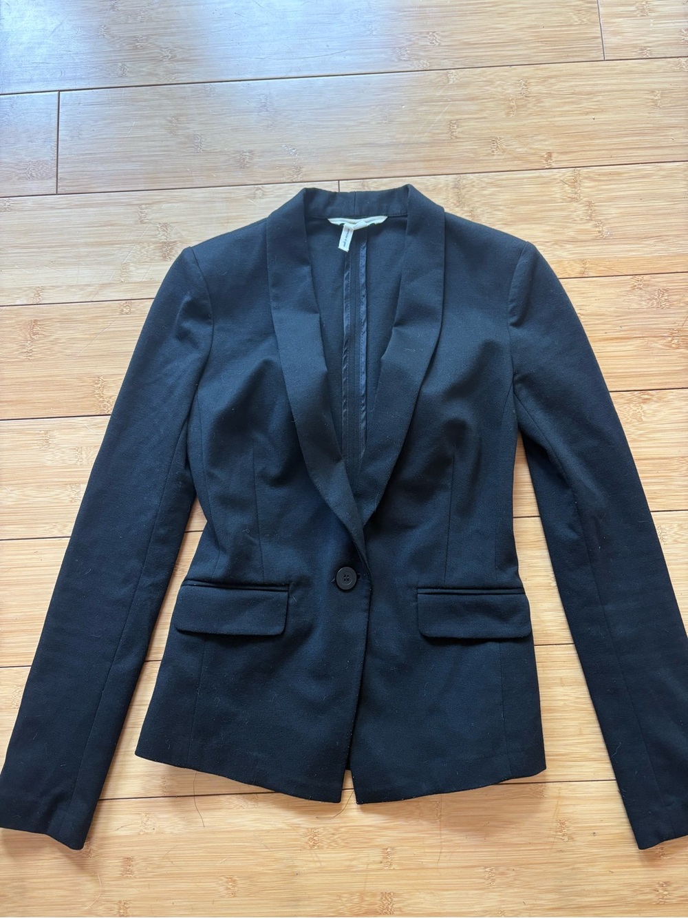 BCBGeneration Black Tailored Single-Button Blazer